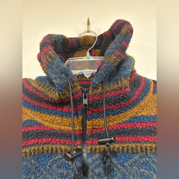 Vintage Kenyon Polartec Hooded Sweater Small Fleece Aztec Made in USA Synchilla - Picture 5 of 9